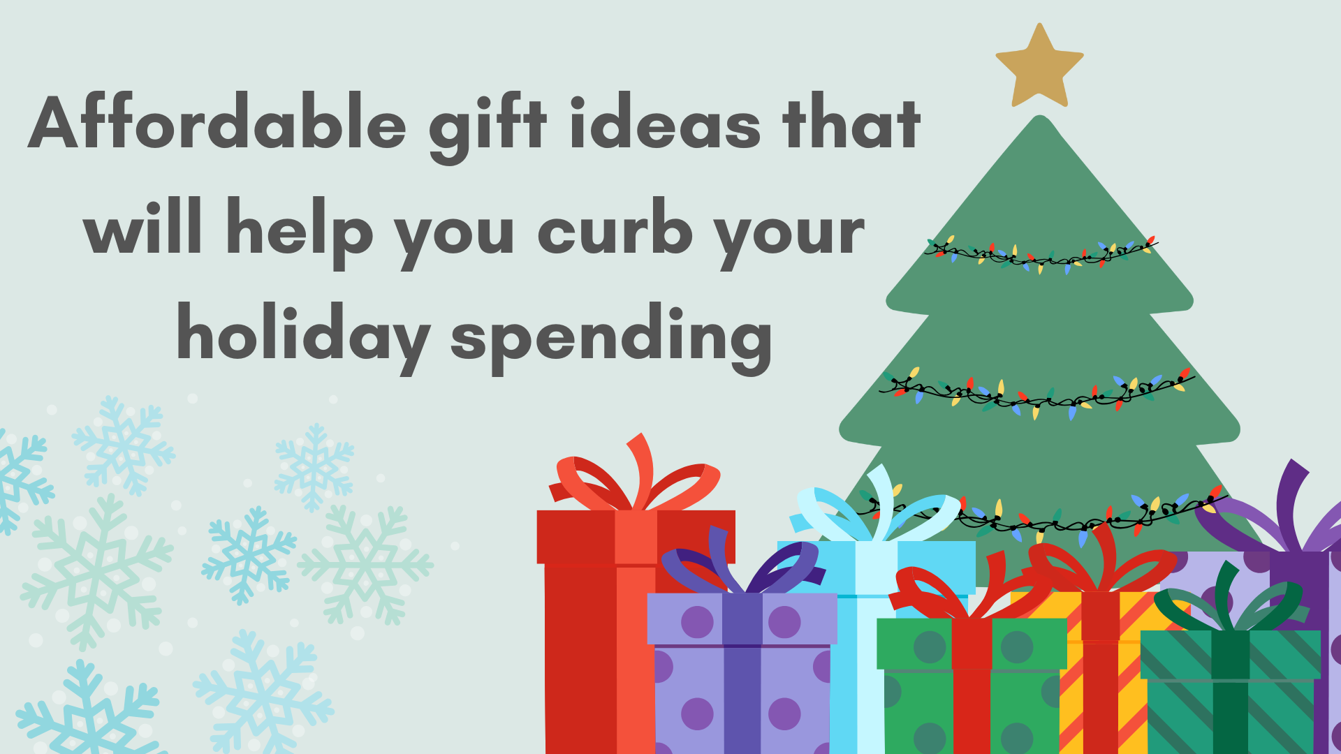 affordable gift ideas to curb spending